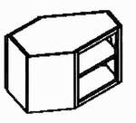 Eck-Element 1 Fachboden mit Zahnleiste , 80/80/44,
