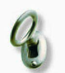 Schlüssel mit Ovalschild, verchromt