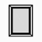 Spiegel mit Holzrahmen , L:690       H:980       T