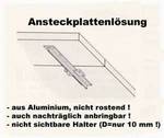 Ansteckplatte  im Sondermaß, Ahorn 38 mm