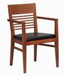 Objektstuhl Classic Quersprossen mit Armlehnen