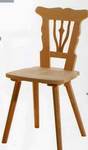Bauernstuhl Modell 77, Kirschbaumlyra, Fichte massiv, gewachst