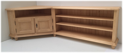 Eckanrichte Phono Eckkommode Füssen Wertach mit Bücherregal