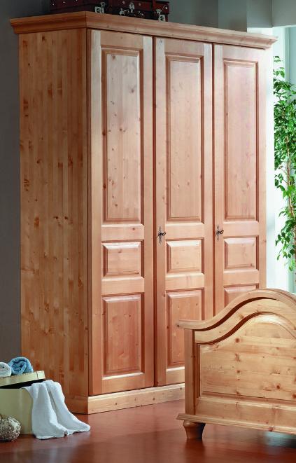 Lager Abverkauf Schrank Trient 3-trg. Höhe 216 cm, Fichte roh, unbehandelt