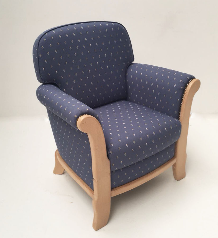 Sessel Sterzing Stoff Kundl blau