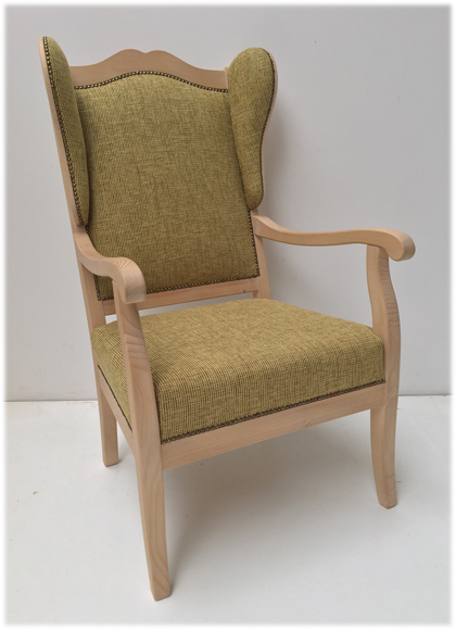 Sessel Inzell Ohrenbackensessel Aktionsangebot, Natura grün 810, 38 Lagerstoffe preisgleich