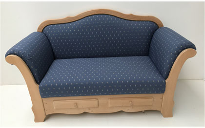 Sofa Liege Kempten 160 Kundl blau