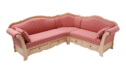 Sofa Ecksofa Kempten, Esstischsofa, TS-2229, Auslaufstoff Alternative TS-3023