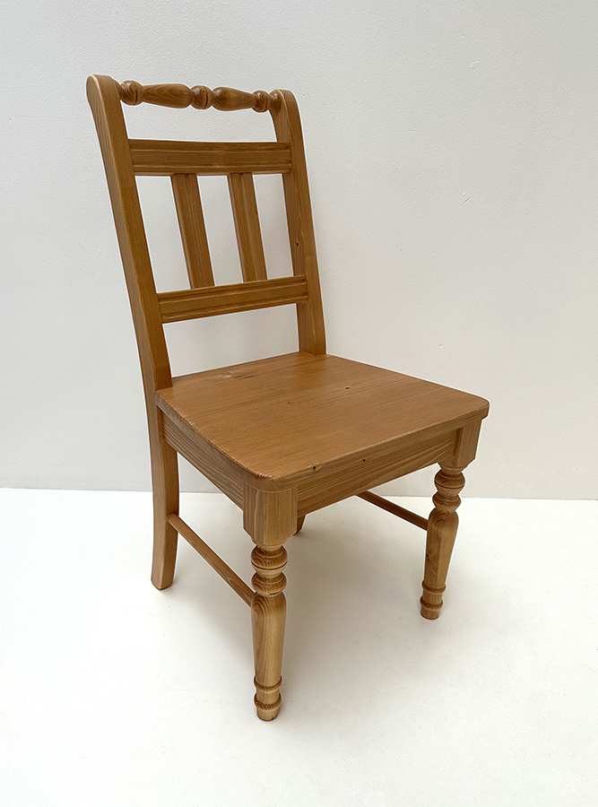 Sprossenstuhl Rangau Fichte, Antik hell