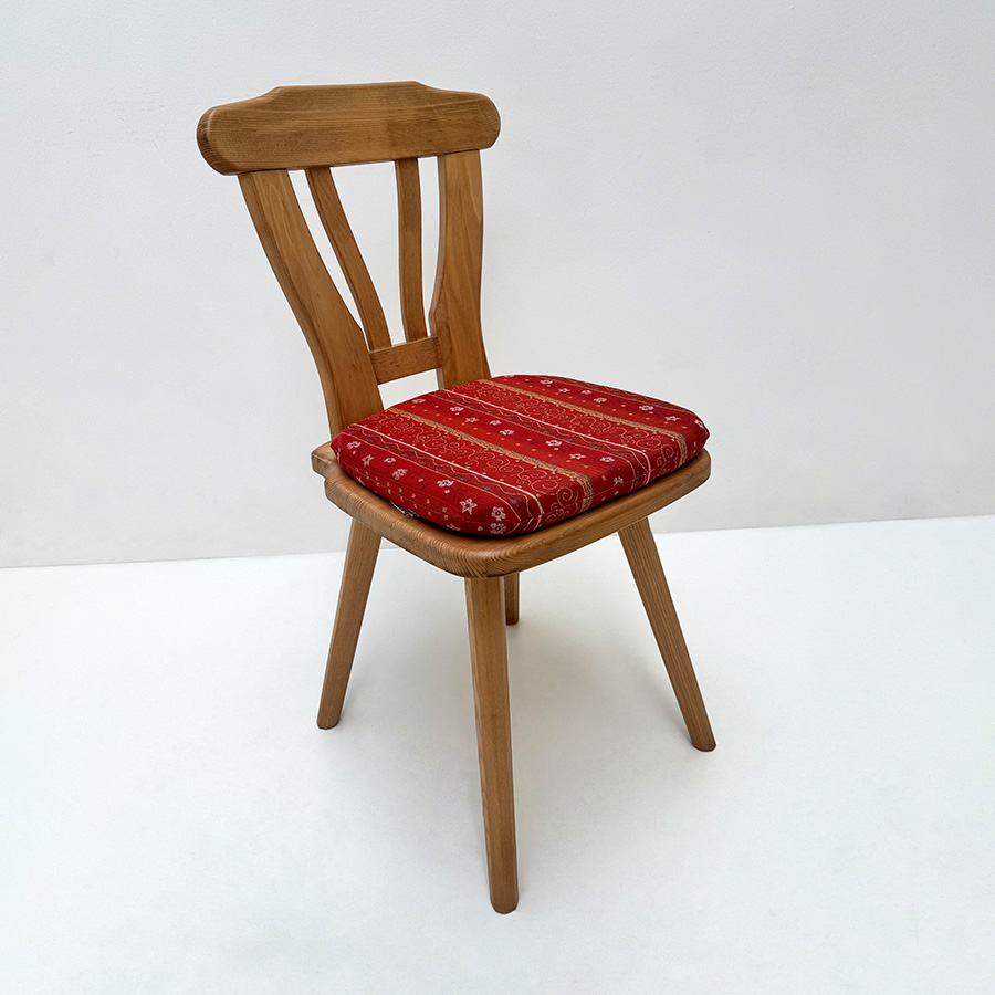 Bauernstuhl WL-Sprossenstuhl 2011, Antik hell (kleur 1), Polster genäht, TS-2387