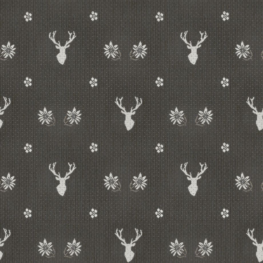 Stoff LANDLEBEN 3005 grau Hirsch