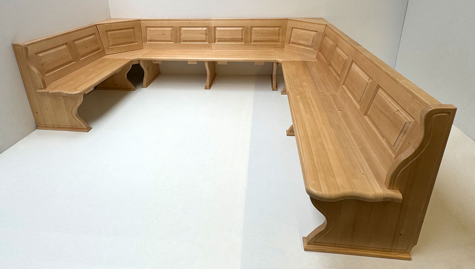 Eckbank Lindau U-Bank nach Maß, 175/310/280 cm, mit Truhen, Ecke aufklappbar