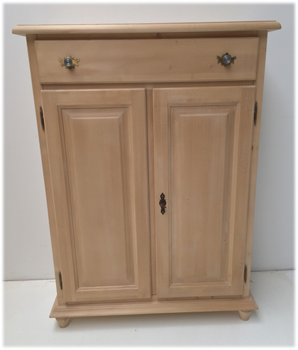 Vertiko Wäschekommode Füssen 2 Türen, 1 Schubladen