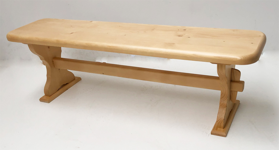 Vorbank Lindau, 150 cm, Ausführung schwer, mit verbreiterten Füßen