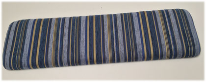 Kissen Polsterplatte Vorbank groß, Edmonton blau, 38 Lagerstoffe preisgleich